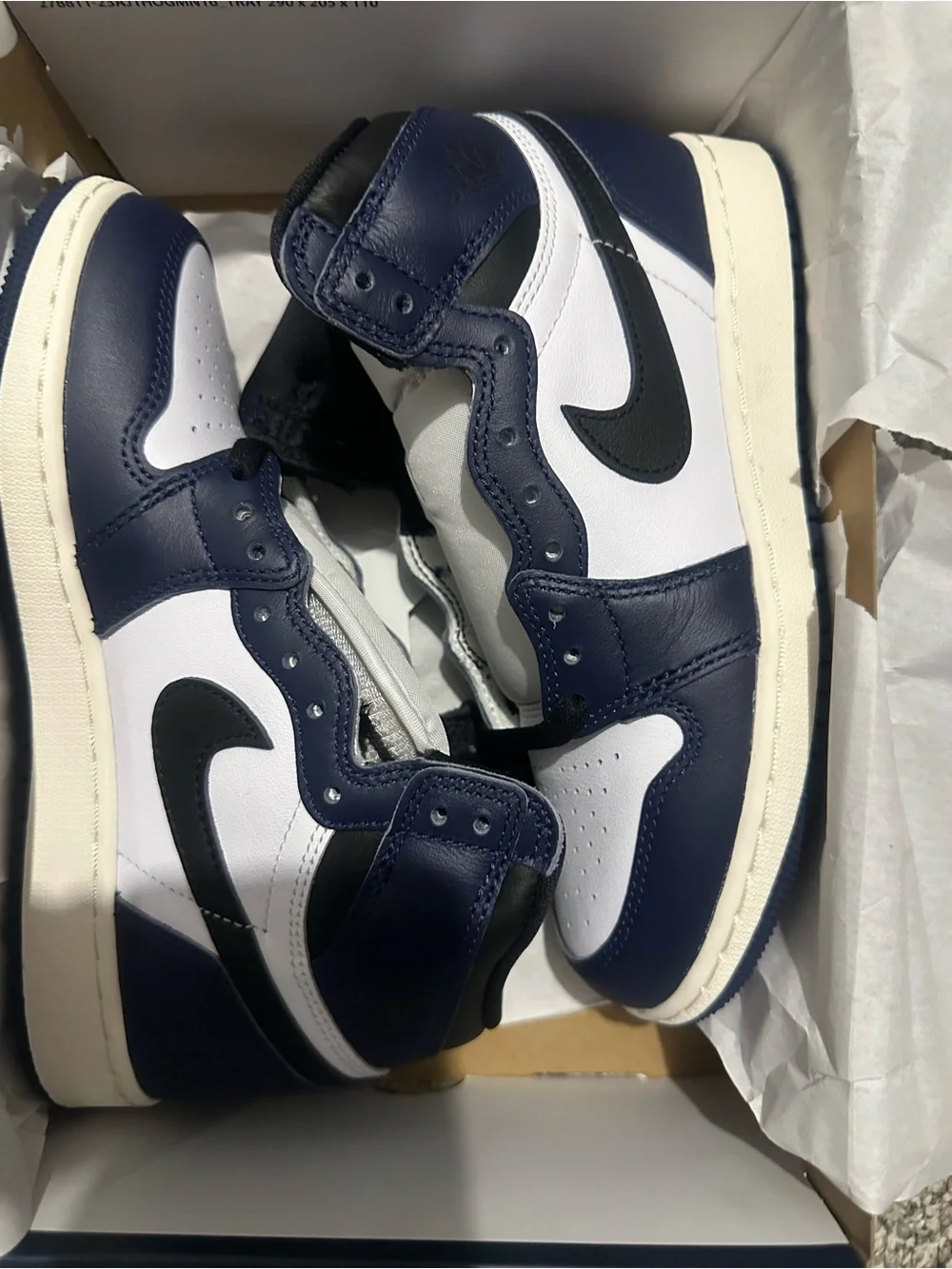 Jordan Men’s High-Top Sneakers - Navy/White/Black